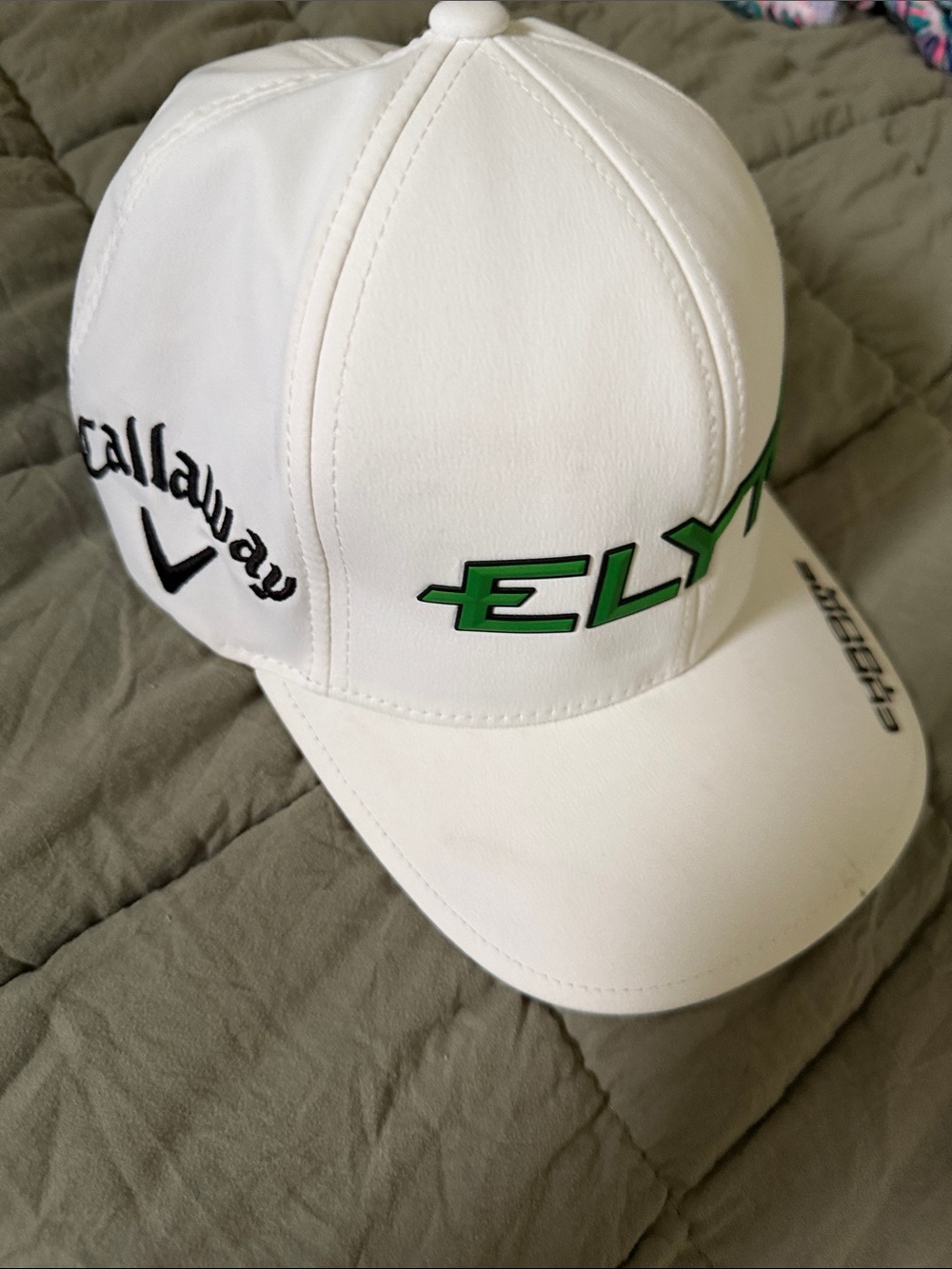 Callaway White and Green ELYTE Golf Cap